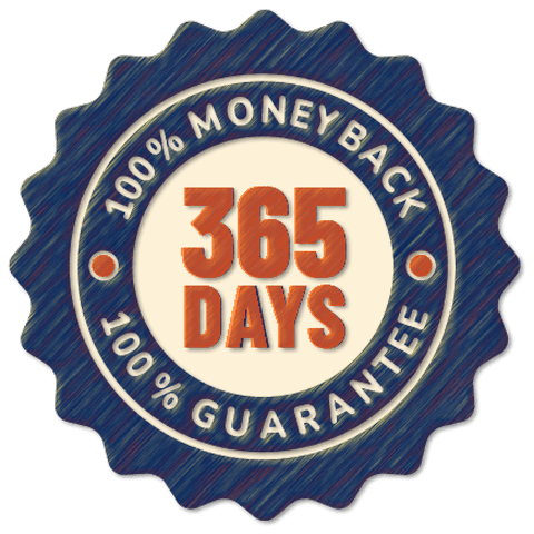 365-day guarantee badge